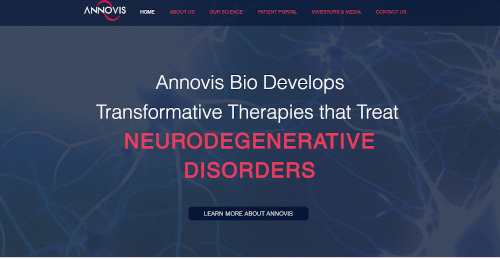 Annovis Bio Landing Page